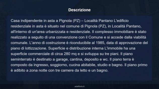 Immobile in asta di 280 m², box auto in vendita a Pignola - Foto 10