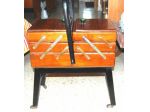 Portalavoro in legno 4 scomparti vintage   mis 45x25 H 50