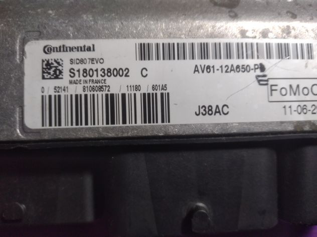 Centralina motore Continental, Mazda 3 1.6, SID807EVO, S180138002D, S180138002 - Foto 7