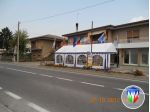 Tendoni Gazebo 3 x 8 x 2,6 mt. Linea Unica per Paninoteche, Fiere a Como