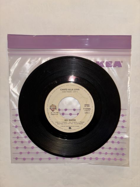 VINILE 45 GIRI:MIA MARTINI”DANZA”-“CANTO ALLA LUNA” (1979) 1’ STAMPA - Foto 5