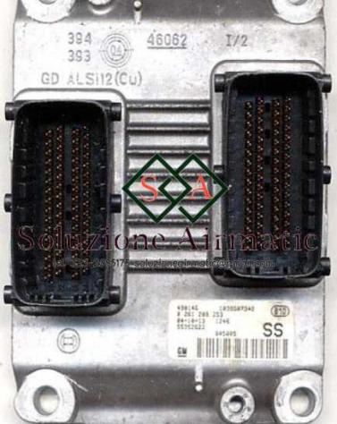 Opel Corsa C 1.2 benzina centralina motore Bosch 55352622
