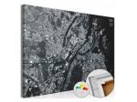 Quadro Di Sughero Mappa Di Copenaghen Arredalacasa