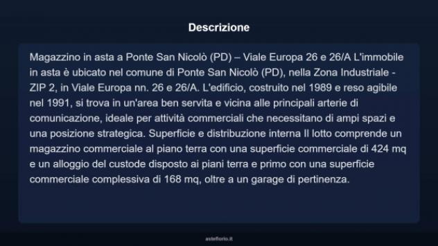 Immobile in asta di 424 m² in vendita a Ponte San Nicolò - Foto 4