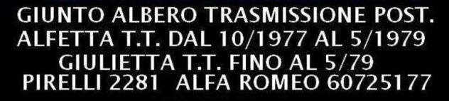 Giunto posteriore albero di trasmissione Alfa Romeo alfetta Giulietta Pirelli - Foto 3