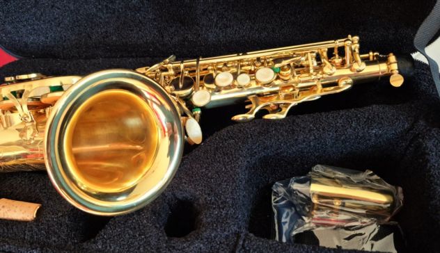 Sax Soprano CURVO YANAGISAWA SC 991 Style Gold Nuovo (Garanzia) - Foto 9