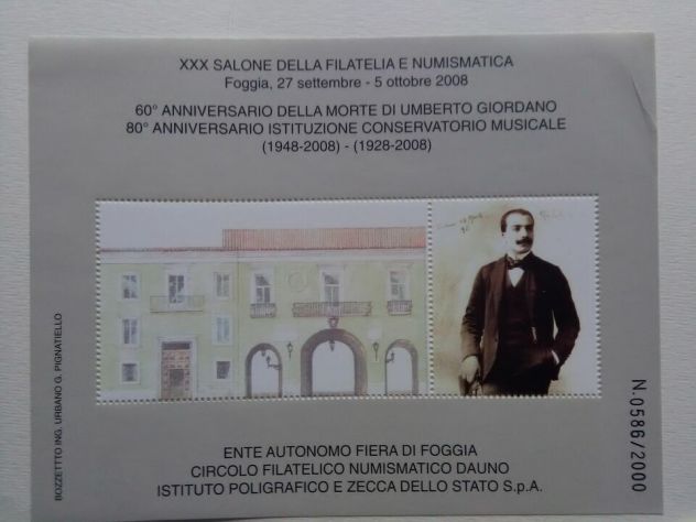 2 foglietti filatelici commemorativi di FOGGIA - Foto 4