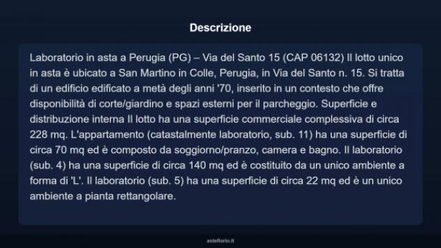 Immobile in asta di 228 m² in vendita a Perugia - Foto 3
