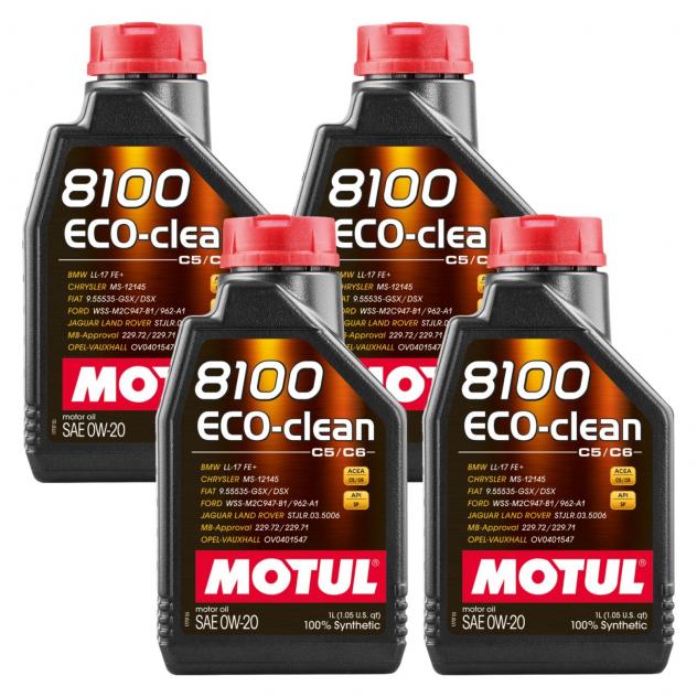 Motul 8100 ECO CLEAN 0W20 Olio motore 4L Acea C5/C6 API SP Fuel Economy