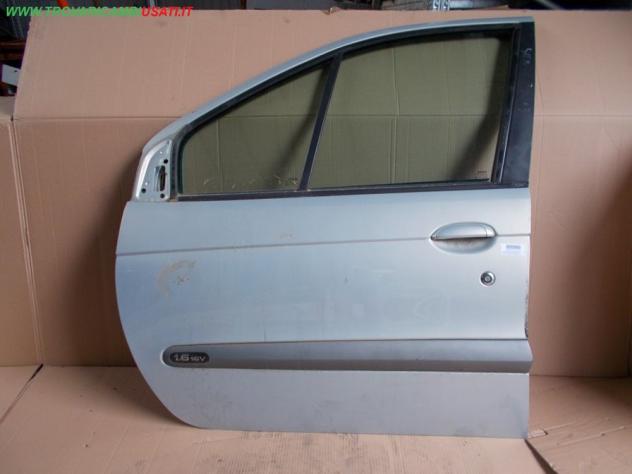 PORTA ANT.S. ARGENTO CON ALZACR RENAULT SCENIC (J64)  Carrozzeria  Lamierati esterni  Porte  Porta ant. sx. RENAULT - MEGANE 5p / Coach / Classic / Sc