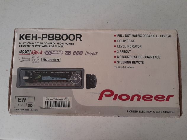 Scatola Pioneer KEH-P8800r originale e libretti di istruzioni - Foto 8