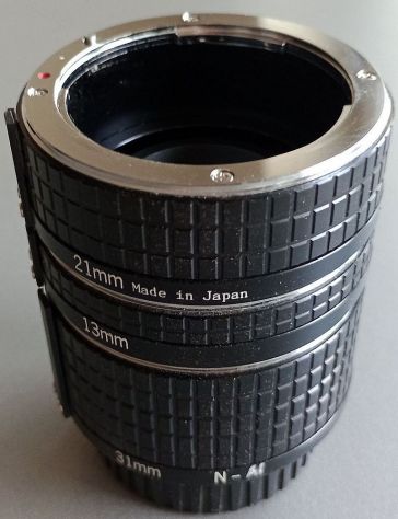 TUBI per MACRO automatici 13-21-31 mm per NIKON innesto AI - Foto 6