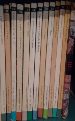 18 volumi "Classici dell'Arte" Rizzoli – Bosch, Monet, Velázquez, Hayez, e altri - Foto 6