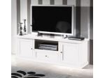 MOBILE PORTA TV IN LEGNO SHABBY CHIC BIANCO 2 ANTE 1 CASSETTO 1 VANO