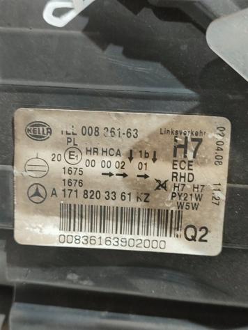 FARO ANTERIORE SINISTRO MERCEDES SLK W171 2° Serie A1718203361 271944 (0411) - Foto 3