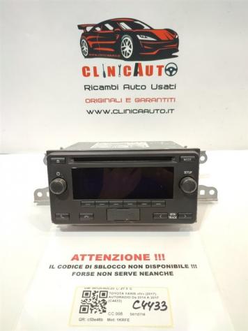 AUTORADIO TOYOTA Yaris Serie 86120-0DC20 1KRFE (1720)