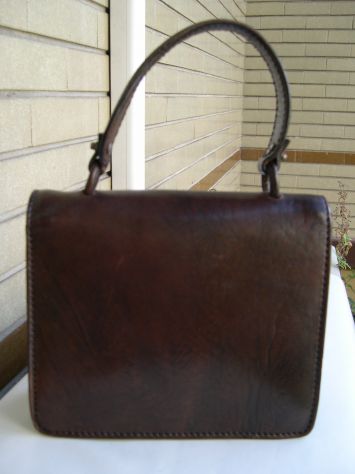 borsa in pelle e cuoio fatta a mano - Foto 3