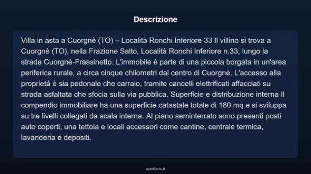 Immobile in asta di 180 m² con più di 5 locali e box auto in vendita a Cuorgnè - Foto 3