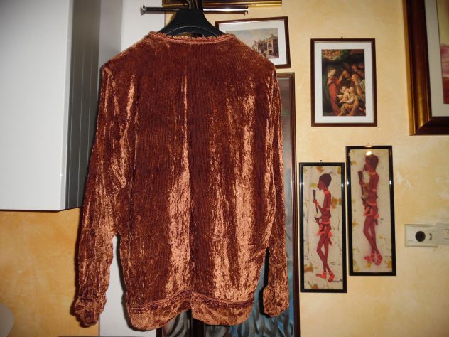 MAGLIETTA/CASACCA/TUNICA NUOVA UNISEX VINTAGE MADE IN ITALY MARCA"CARRO"HIPPYE I - Foto 10