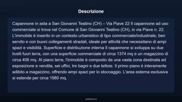 Immobile in asta di 1780 m² in vendita a San Giovanni Teatino - Foto 4