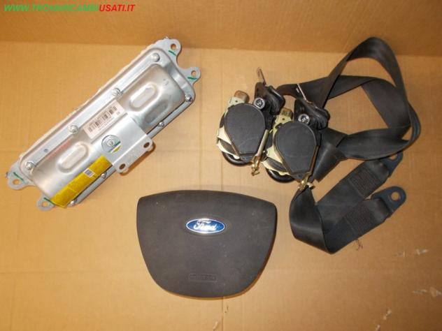 DISPOSITIVO AIR-BAG lato guida (versione per volante a tre razze) VOLANTE RIALZATO SP GIALLA + PASS SP. VERDE + 2 CINTURE FORD FOCUS (CAP) 3p / 5p / S