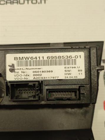 CENTRALINA CLIMA BMW Serie 3 E90 Berlina 6411 6958536 (0508) - Foto 5