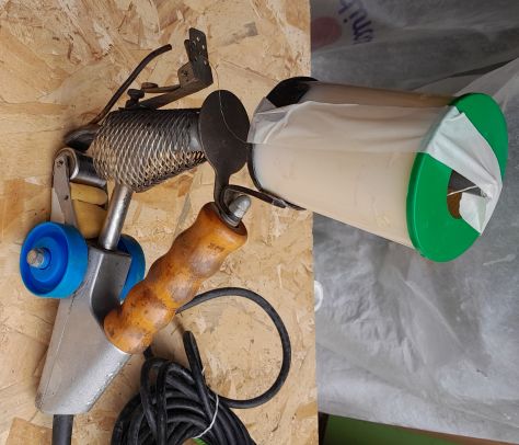 Giuntatrice Kuper a filo a caldo pre-collato per Impiallacciatura tranciati ecc. - Foto 2