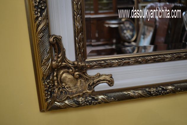 Specchiera rettangolare stile francese dorata - Foto 5