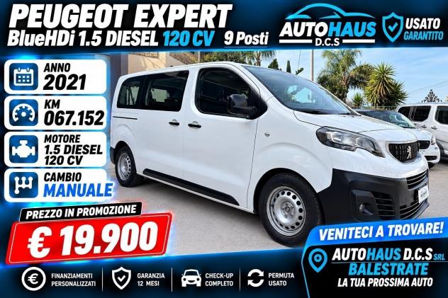 Peugeot Expert Diesel 120 CV 9 Posti Doppia Porta