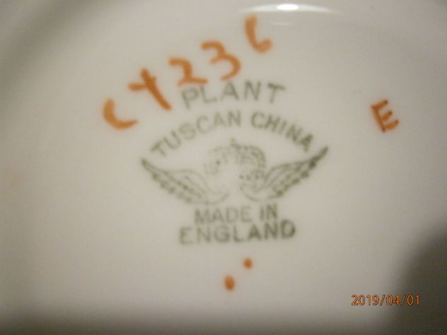 Trio da the' del 1930'-1943', in fine porcellana inglese - Made in England - Foto 8