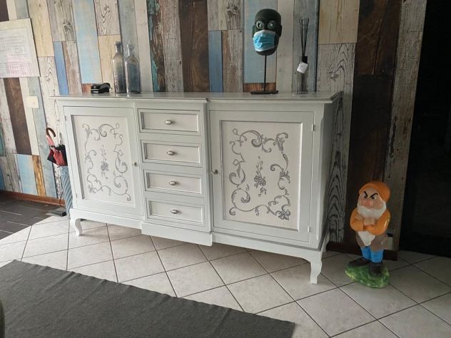 NUOVA CREDENZA LACCATA E DECORATA A MANO - Foto 3