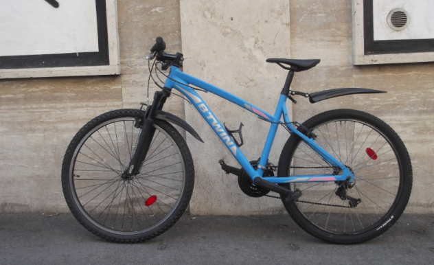 Bicicletta B'TWIN Rockrider 26-S, d'alluminio ... - Foto 2
