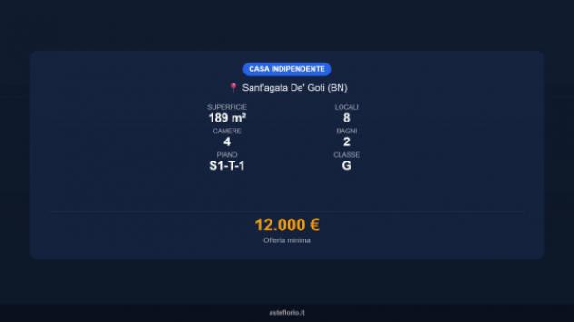 Immobile in asta di 189 m² con più di 5 locali in vendita a Sant'Agata de' Goti - Foto 16