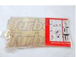 4370 COPPIA SCRITTA LOGO FREGIO ADESIVO FIANCO POSTERIORE "TURBO D" NERO FI &hellip;