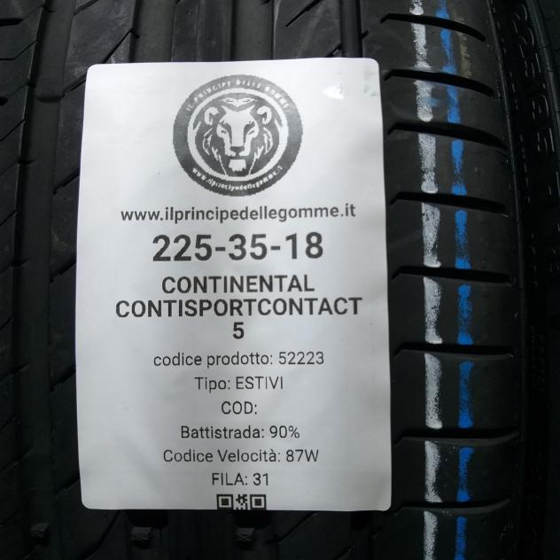 2 GOMME 225 35 18 CONTINENTAL A52223 - Foto 2