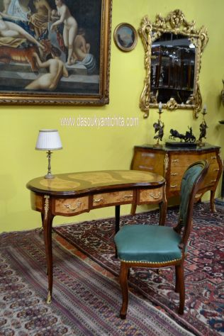 Scrivania a fagiolo stile Luigi XV - Foto 4