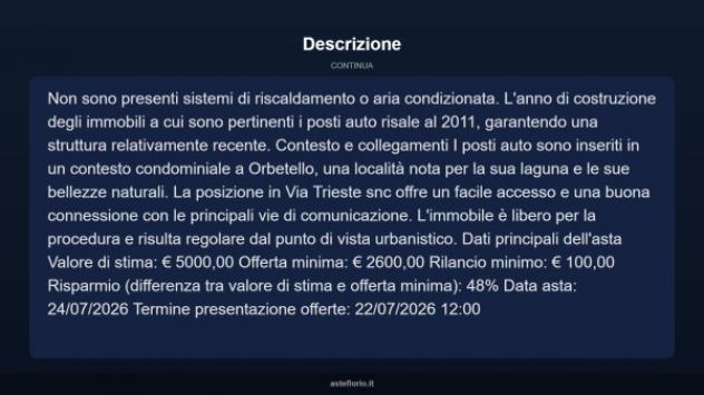 Immobile in asta di 26 m² in vendita a Orbetello - Foto 7