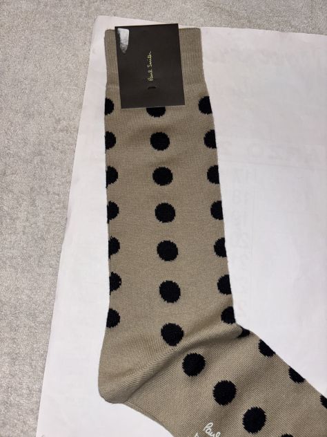 CALZE NUOVE DA UOMO IN COTONE FIRMATE ORIGINALI”PAUL SMITH”MADE IN ITALY - Foto 2