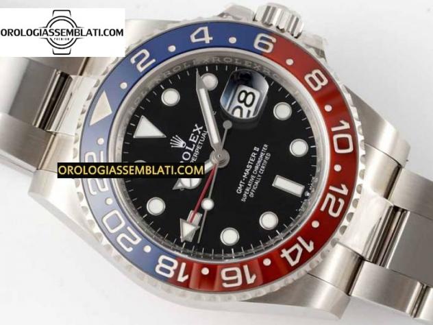 Rolex Replica GMT-MASTER II 126710 CERAMICA BLU/ROSSA MIGLIOR EDIZIONE SUL BRACCIALE OYSTER 3285 - Foto 3