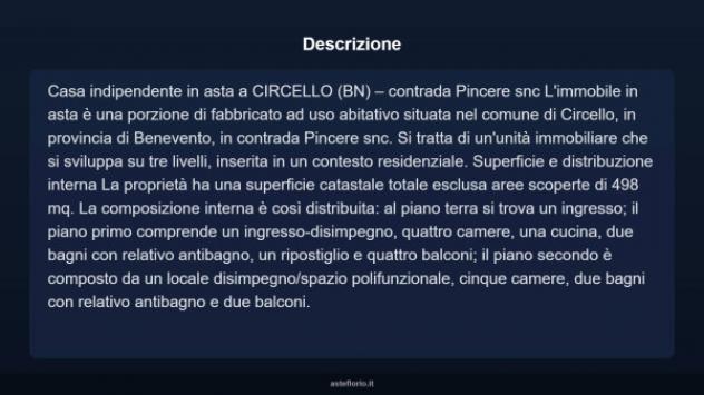 Immobile in asta di 498 m² con più di 5 locali in vendita a Circello - Foto 3