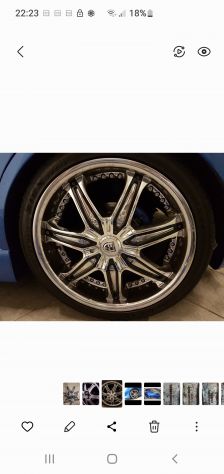4 cerchi in lega Americani canale rovesciato marca Lexani r18 . Attacco 4x108 P - Foto 3