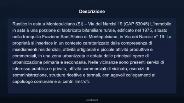 Immobile in asta di 174 m² con più di 5 locali in vendita a Montepulciano - Foto 4