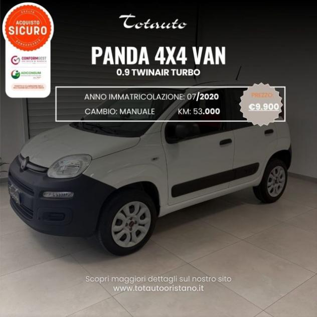 FIAT Panda 0.9 TwinAir Turbo S&S 4x4 Pop Van 2 posti rif. 23940856