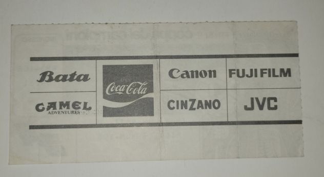 BIGLIETTO TRIBUNA TEVERE ROMA vs LIVERPOOL 30 maggio 1984 - Foto 2