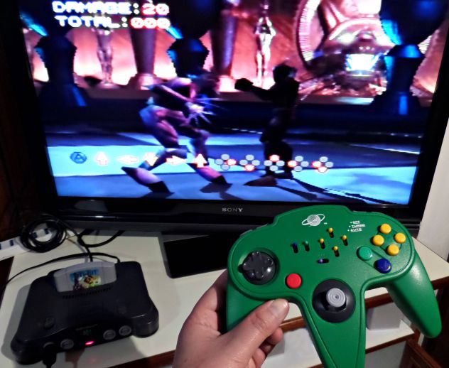 Joypad Nintendo 64 (Turbo,Auto fire,Slow Motion) Verde - Foto 2
