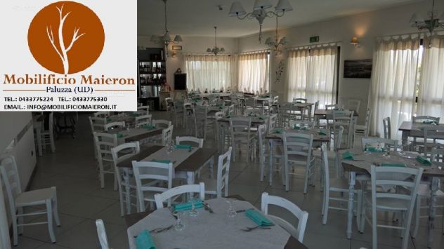 Sedie e Tavoli Sassari in Legno Per Ristorante Bar Pizzeria Pub Cod 106 - Foto 2