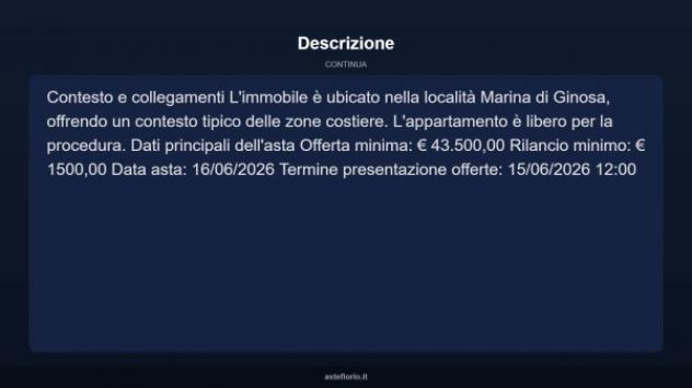 Immobile in asta di 60 m² in vendita a Ginosa - Foto 4