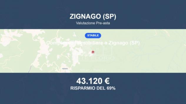 Immobile in asta di 535 m² in vendita a Zignago
