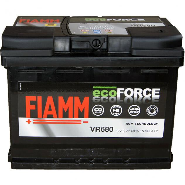 Batteria auto Fiamm Agm 60Ah 680A 12V