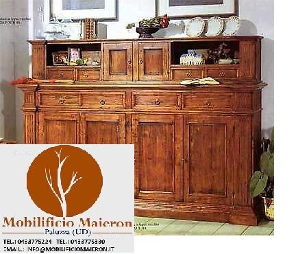 Mobili Classici Rustici Credenzone in Legno cod 957 Nuovi Non Usati - Foto 3